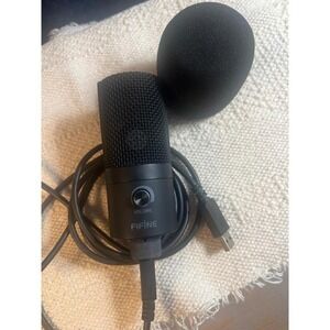 Fifine‎ K669B USB Condenser Microphone Black Podcast Streaming Mic